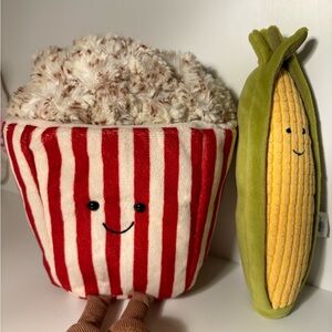 Jellycat Popcorn and Corn Plush